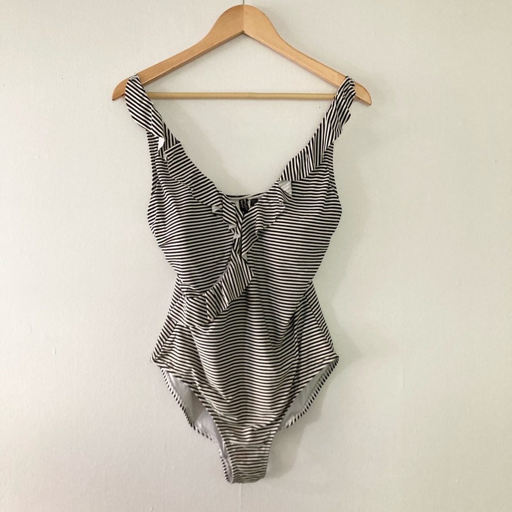 Striped swimsuit